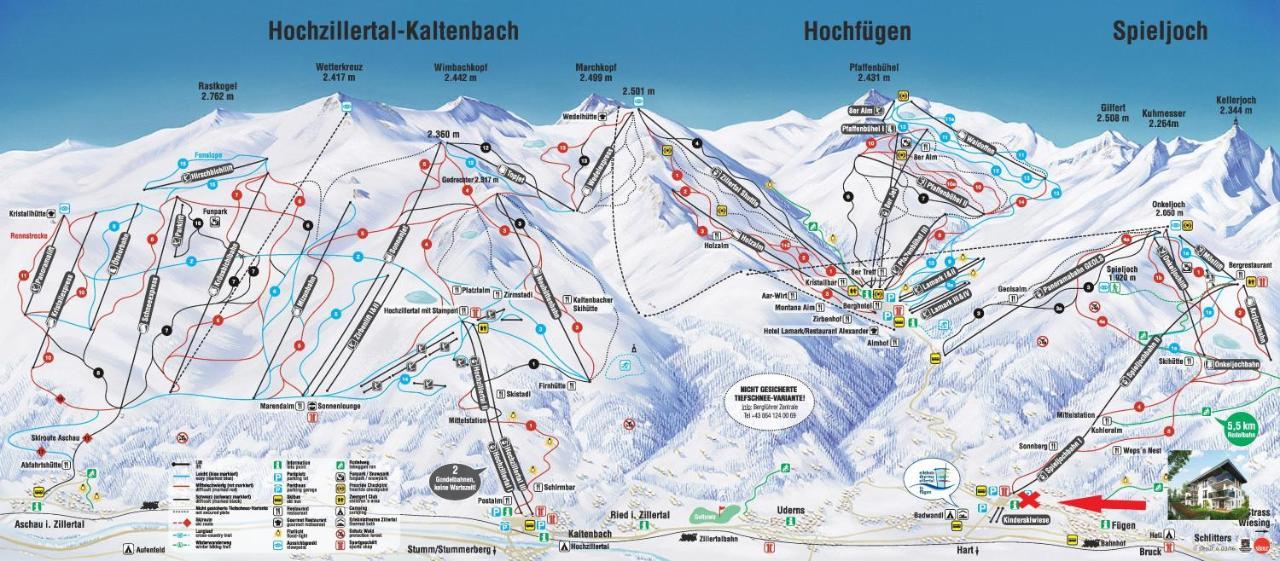 Familienwohnung Wildspitze Fügen Kültér fotó